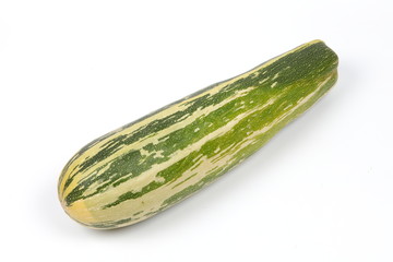 Green vegetable squash isolated on white