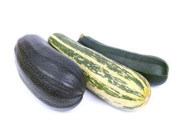 Green vegetable squash isolated on white