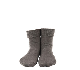 gray socks isolated
