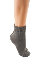 gray socks isolated