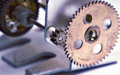 old machine. Retro stylized photo