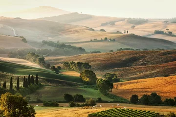 Fotobehang Toscane Italiaans platteland in Toscane