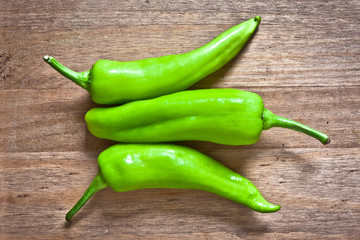 Green jalapeno peppers