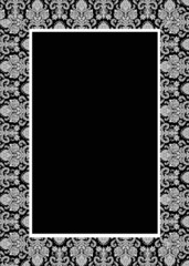 Elegant vintage damask invitation