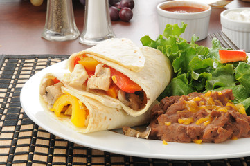 Chicken fajitas