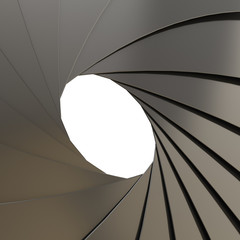 Abstract background as a black shutter mechanism