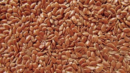 flax seeds, close-up