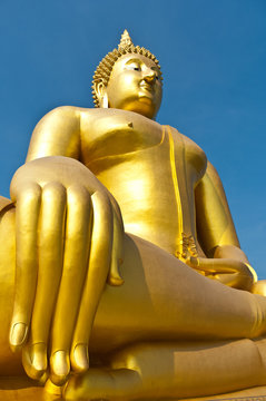 image of color gold Buddha
