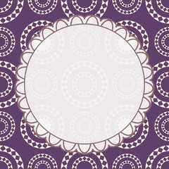 Abstract card template with seamless circles