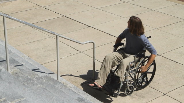 Wheelchair No Ramp Frustration