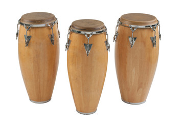 Obraz premium Three of congas the percussion of music band