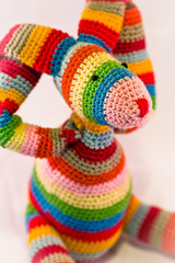 multicolor fabric doll