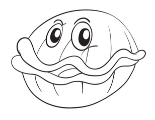 a sketch of a shell fish