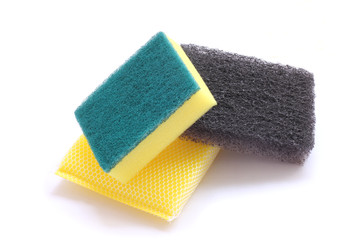 sponge and scrub