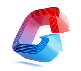 3D arrows in vanishing point