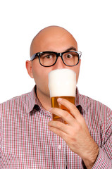 Fototapeta premium Beer drinker