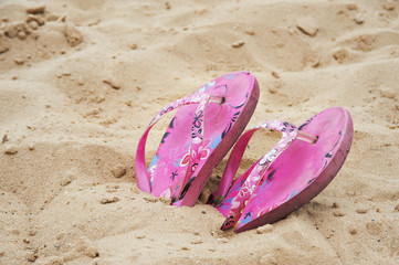 Beach flip flops