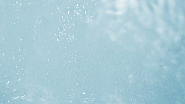 blue foam bath. close-up