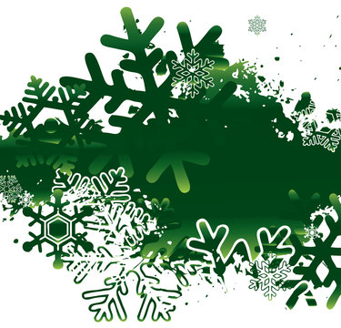 abstract background with snowflakes