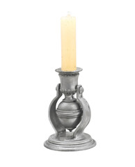 Candlestick in the old style with candle