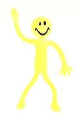 happy pictogram one hand up