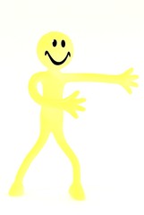 happy pictogram pointing