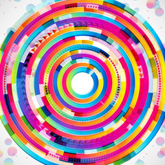 Abstract digital circles background