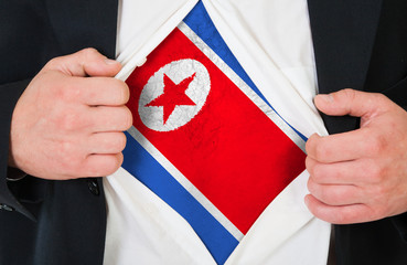 The North Korea flag