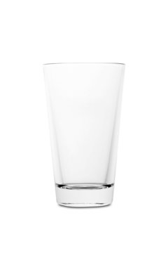 Empty glass for cocktail, isolated on white background