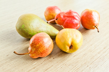 Juicy ripe pears