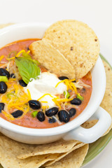 A bowl of homemade chili kidney bean soup