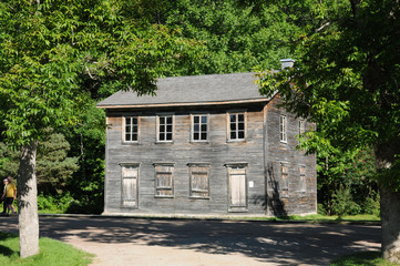 Fototapeta na wymiar Quebec, the historical village of Val Jalbert