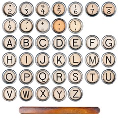 typewriter alphabet