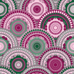 Colorful vintage seamless pattern