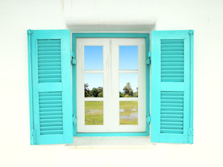 Greek style windows with country field