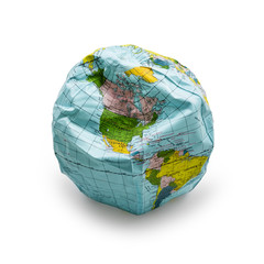 deflated globe