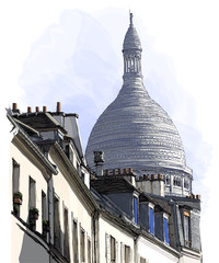 view of Montmartre in Paris