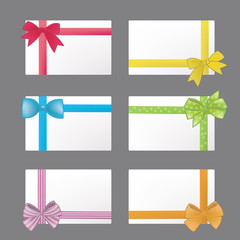 Name card in colorful ribbon style