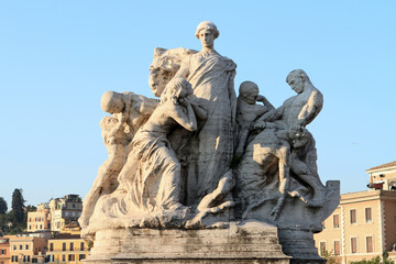 Fototapeta na wymiar Ponte Vittorio Emanuele II, Rzym VII