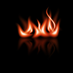 Flame In Night