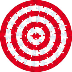 Jigsaw puzzle circle
