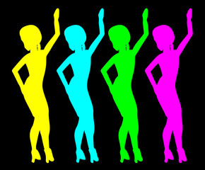 Fashion four color female