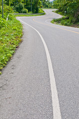 curve road on the mountain