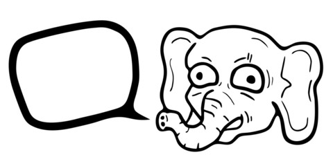 Funny elephant