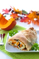 Pumpkin strudel pastry