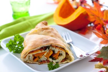 Pumpkin strudel pastry