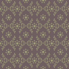 Seamless floral damask classic pattern