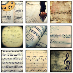 Collage - Music - musical scores