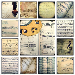 Collage - Music - musical scores
