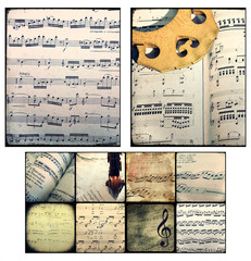 Collage - Music - musical scores